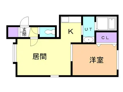 エテルノ(1LDK/2階)の間取り写真