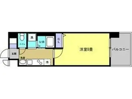 リアライズ記念橋(1K/12階)の間取り写真