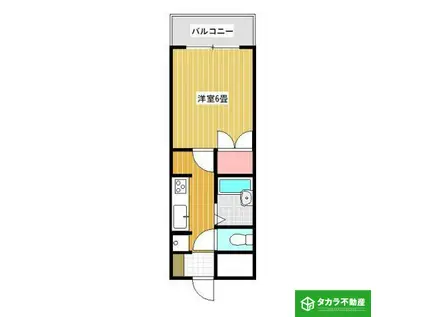 インテリジェントコーポNO1(1K/1階)の間取り写真