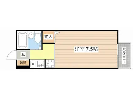 HOUSE・21(ワンルーム/2階)の間取り写真