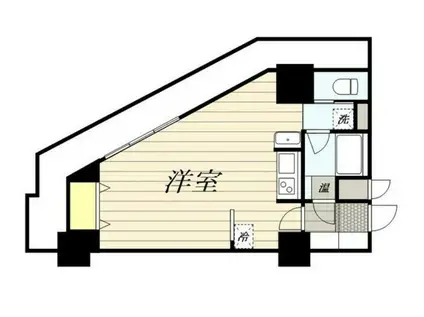 HF駒沢公園レジデンスタワー(ワンルーム/25階)の間取り写真