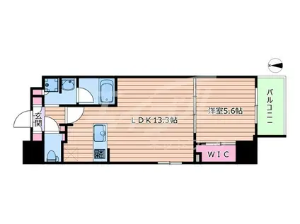 DIMUS北浜(1LDK/9階)の間取り写真