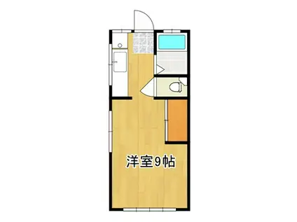 ハイツ眞名井(ワンルーム/1階)の間取り写真