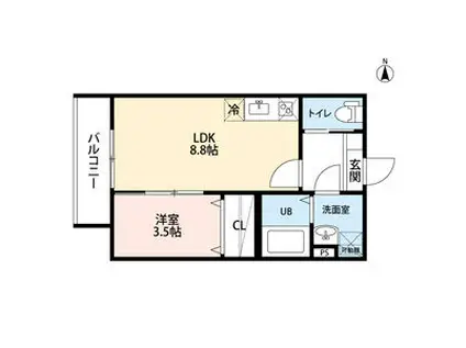 ジャルダン ノリタケの森ジャルダン ノリタケ(1LDK/1階)の間取り写真