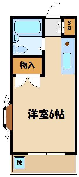 エクレール仙川PARTⅡ(ワンルーム/2階)の間取り写真