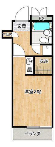 煉瓦館131(ワンルーム/1階)の間取り写真
