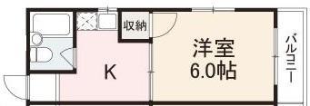 コート玉藻(1K/4階)の間取り写真