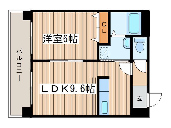 パシフィック元町パッセージ(1LDK/3階)の間取り写真