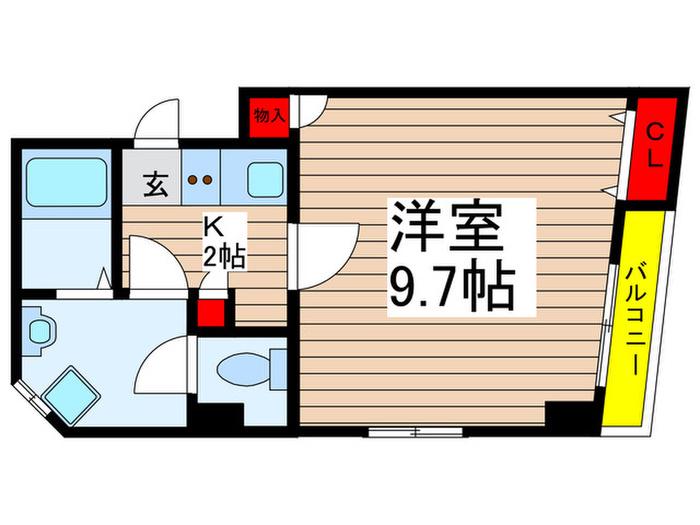 マイメゾン八幡(1K/4階)の間取り写真
