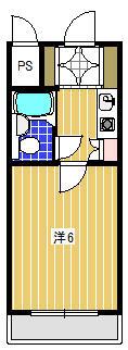 ライオンズマンション金沢八景第8(1K/1階)の間取り写真