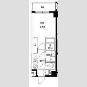 SーFORT西船橋LIBRE(1K/5階)の間取り写真