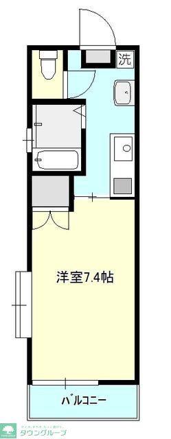 シティホームズM(1K/2階)の間取り写真
