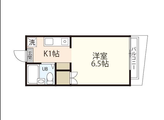 アイビル(1K/1階)の間取り写真