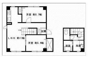 ベラカーサ・ウーノ(2LDK/2階)の間取り写真