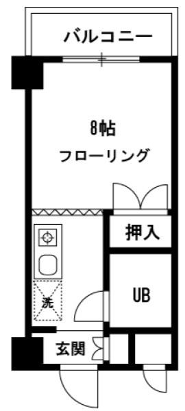 DRホームズ井土ヶ谷(ワンルーム/3階)の間取り写真