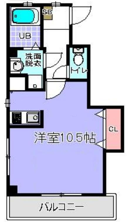 メゾンドソレイユ(1K/3階)の間取り写真