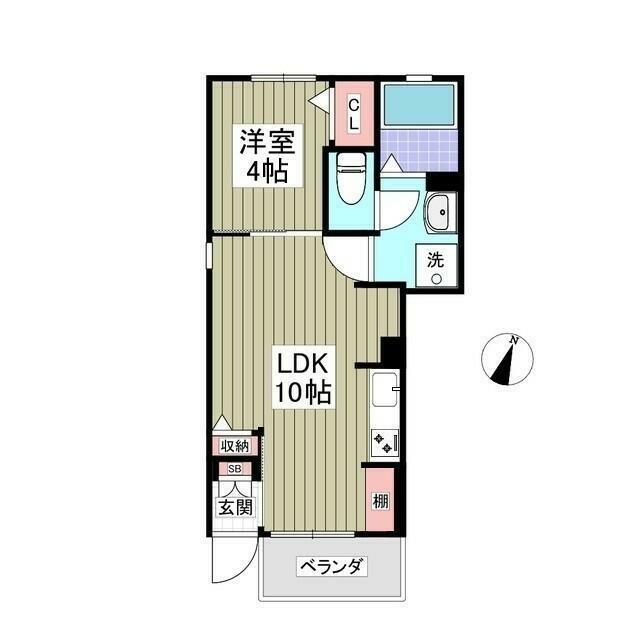 ヴィオラ(1LDK/1階)の間取り写真