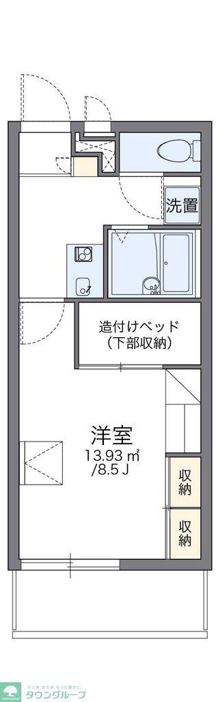 レオパレスマシェリ(1K/3階)の間取り写真