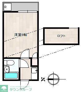 ネコパレス235(1K/1階)の間取り写真