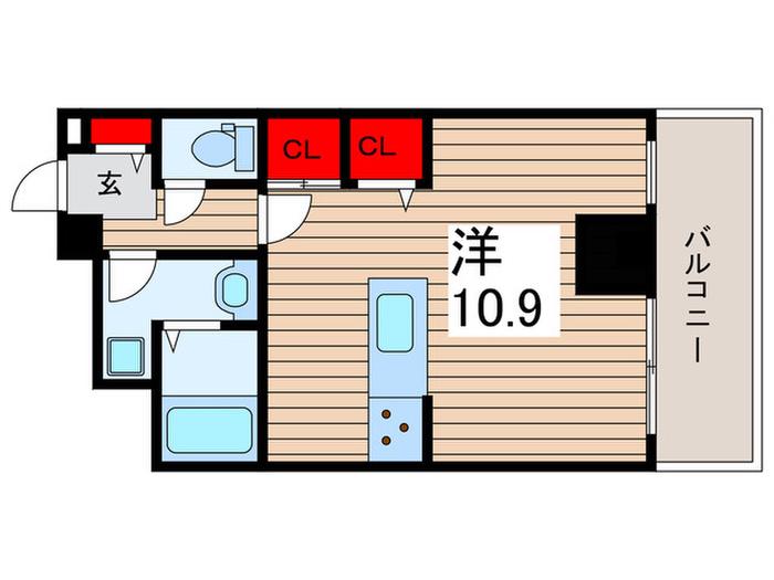 大和ビル(ワンルーム/7階)の間取り写真