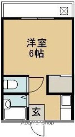 吉村町アパート(1K/1階)の間取り写真