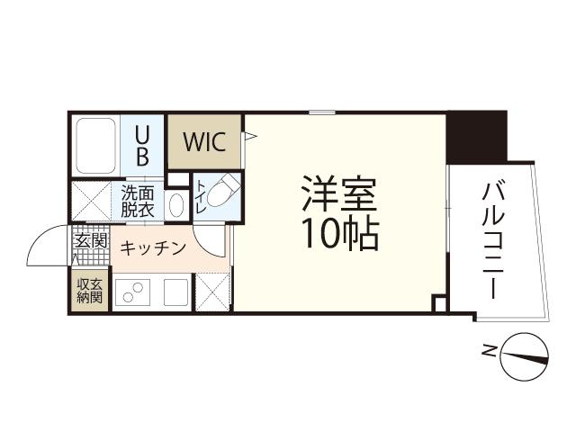 エネピア天満町(1K/6階)の間取り写真