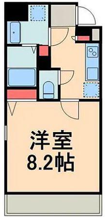 パークフロント常磐(1K/6階)の間取り写真
