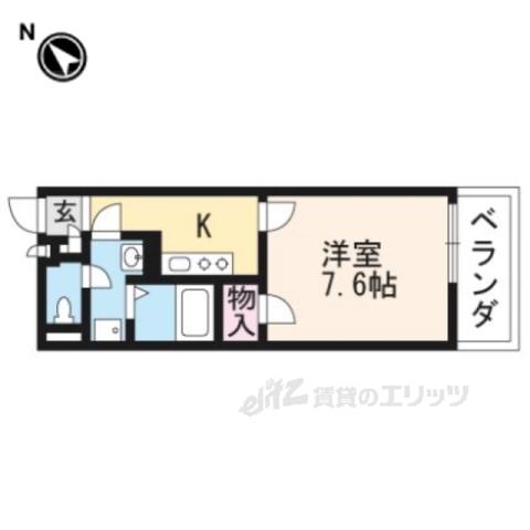 レオネクストミューズ(1K/3階)の間取り写真