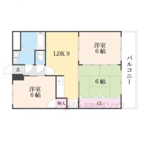 ユーミー和久市(3LDK/2階)の間取り写真