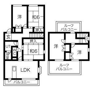 レジーナ・マルフク(5LDK/4階)の間取り写真