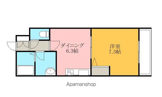 ロージエットコート(1DK/2階)の間取り写真