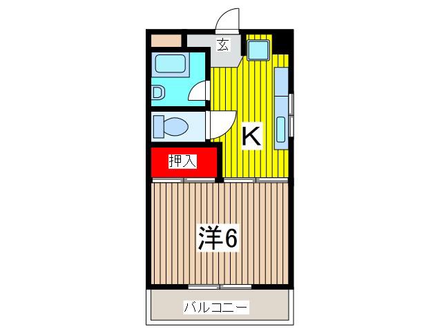 コートハウス芝(1K/4階)の間取り写真