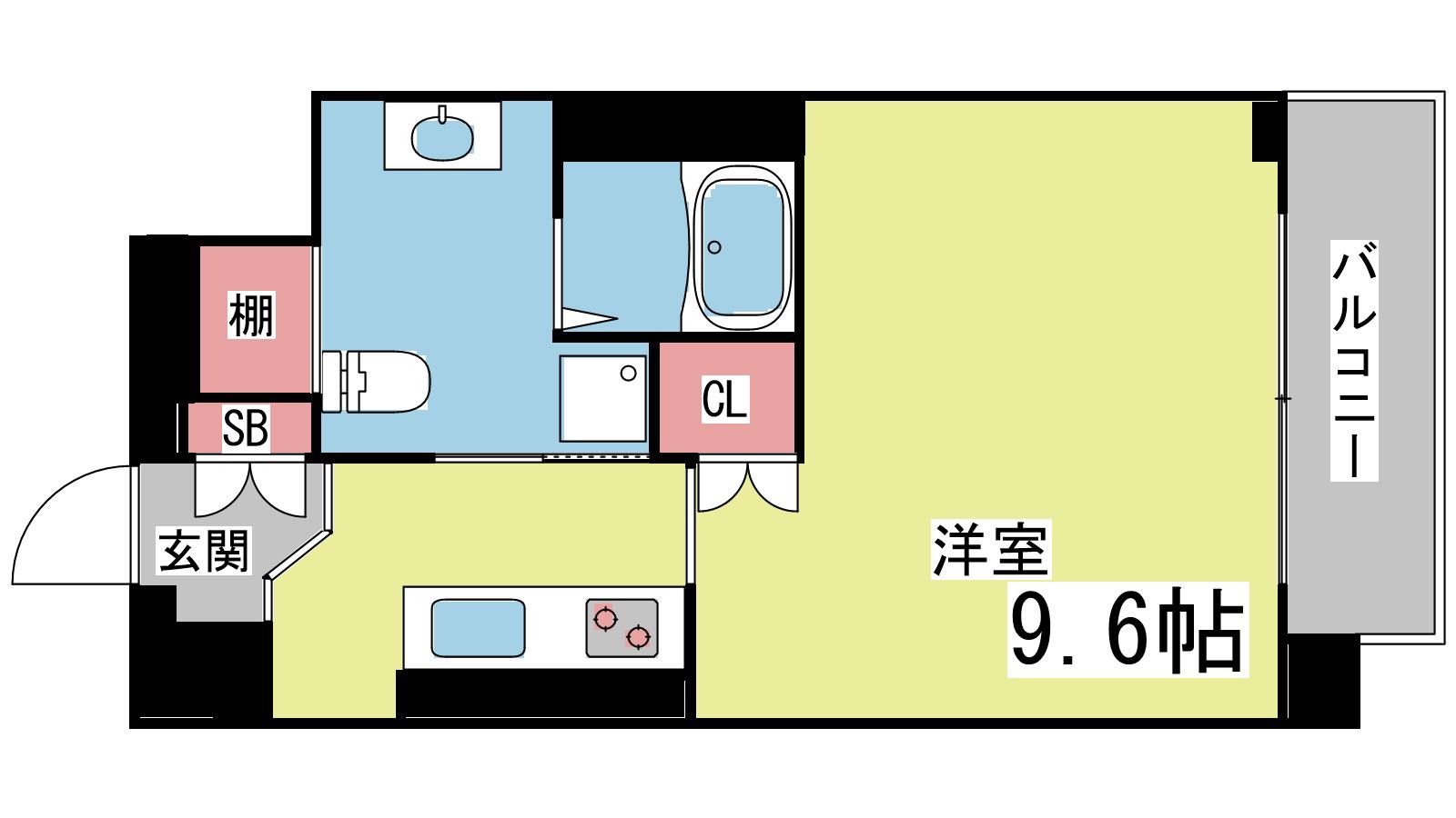 PH-5(1K/4階)の間取り写真