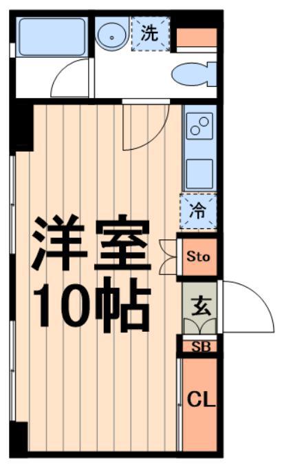 FARE住吉II(ワンルーム/2階)の間取り写真