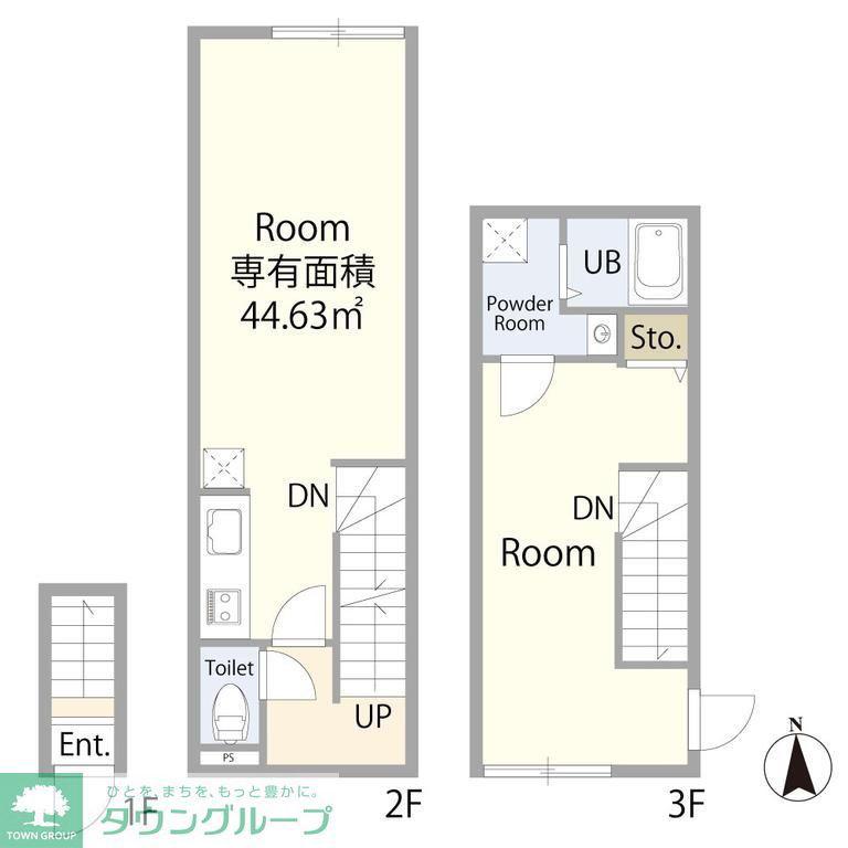 エテルノヴァローレ葛西(1LDK/2階)の間取り写真