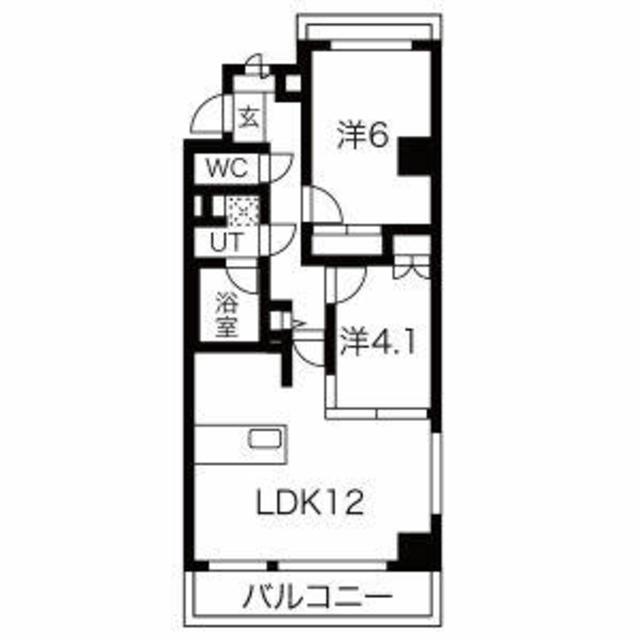 エルフォルテ東日暮里(2LDK/5階)の間取り写真