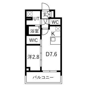 メイクスアート名古屋リニアFRONT(1DK/10階)の間取り写真