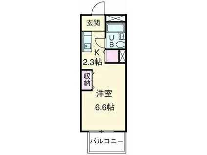 セピアコート蒲田(1K/4階)の間取り写真