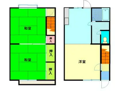 ハイアメニティ平田(2LDK/1階)の間取り写真