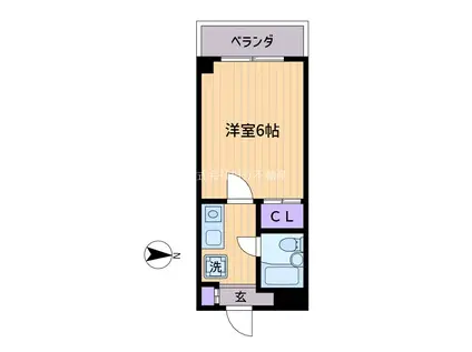 SAKURAマンション(1K/3階)の間取り写真