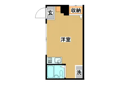マル井ビル小金井(ワンルーム/1階)の間取り写真