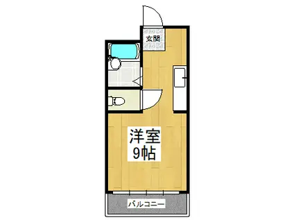 池田ビル(ワンルーム/2階)の間取り写真