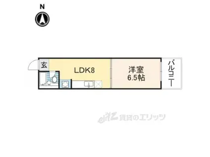 香里ロイヤルプラザ(1LDK/5階)の間取り写真
