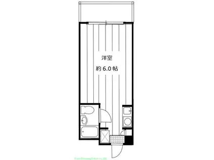 シルフィード用賀(ワンルーム/4階)の間取り写真