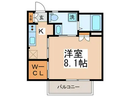 シャーメゾン荻窪(1K/2階)の間取り写真
