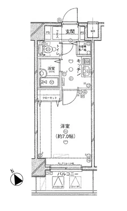 メインステージ茅場町 3階階 間取り