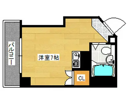 清和榎町(ワンルーム/2階)の間取り写真