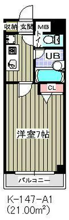 エスタブロ 4階階 間取り