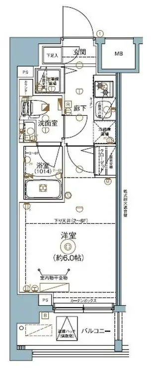 Le’a横濱天王町参番館 6階階 間取り