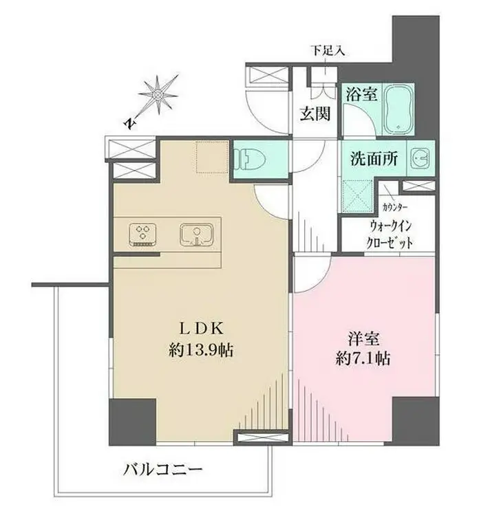CrestHill文京千石 10階階 間取り